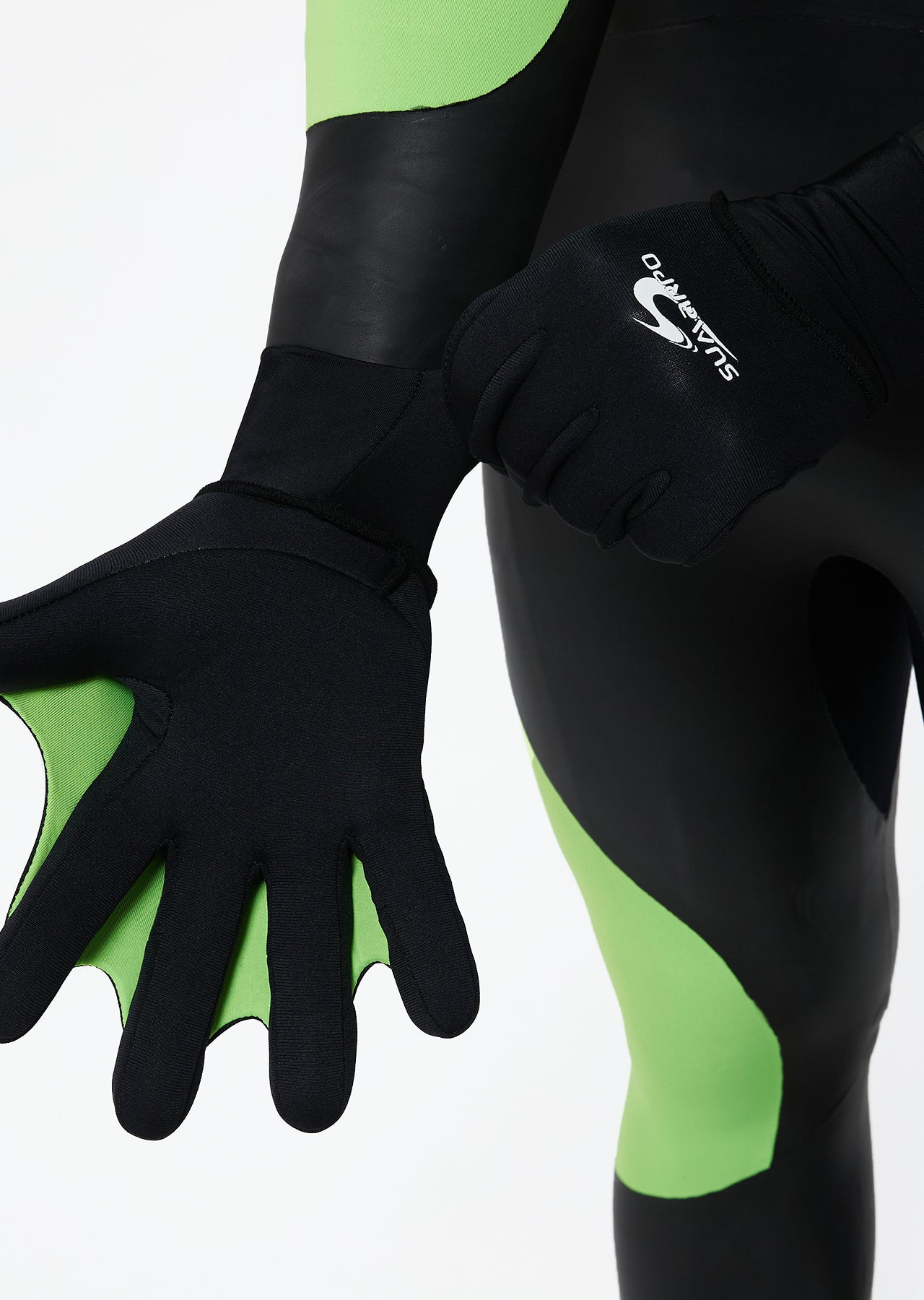 webbed swim gloves