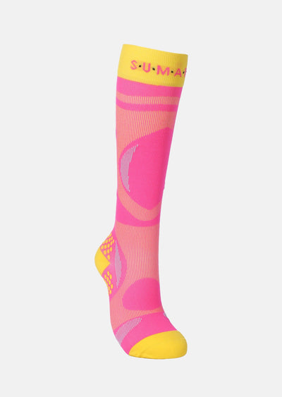 SUMARPO ULTRALIGHT TALL COMPRESSION SOCKS UNISEX , Pink/nero