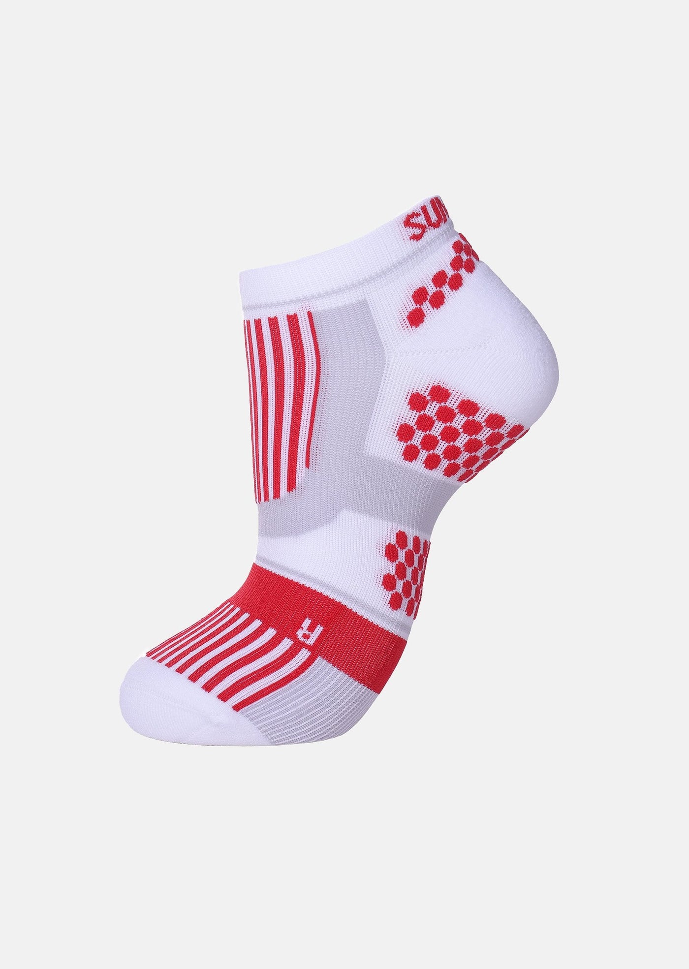 Sumarpo ULTRALIGHT LOW CUT COMPRESSION SOCKS UNISEX - White/red