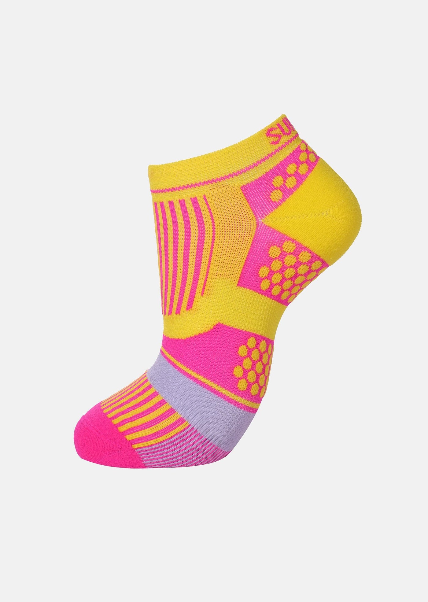 Sumarpo ULTRALIGHT LOW CUT COMPRESSION SOCKS UNISEX - Pink/Yellow