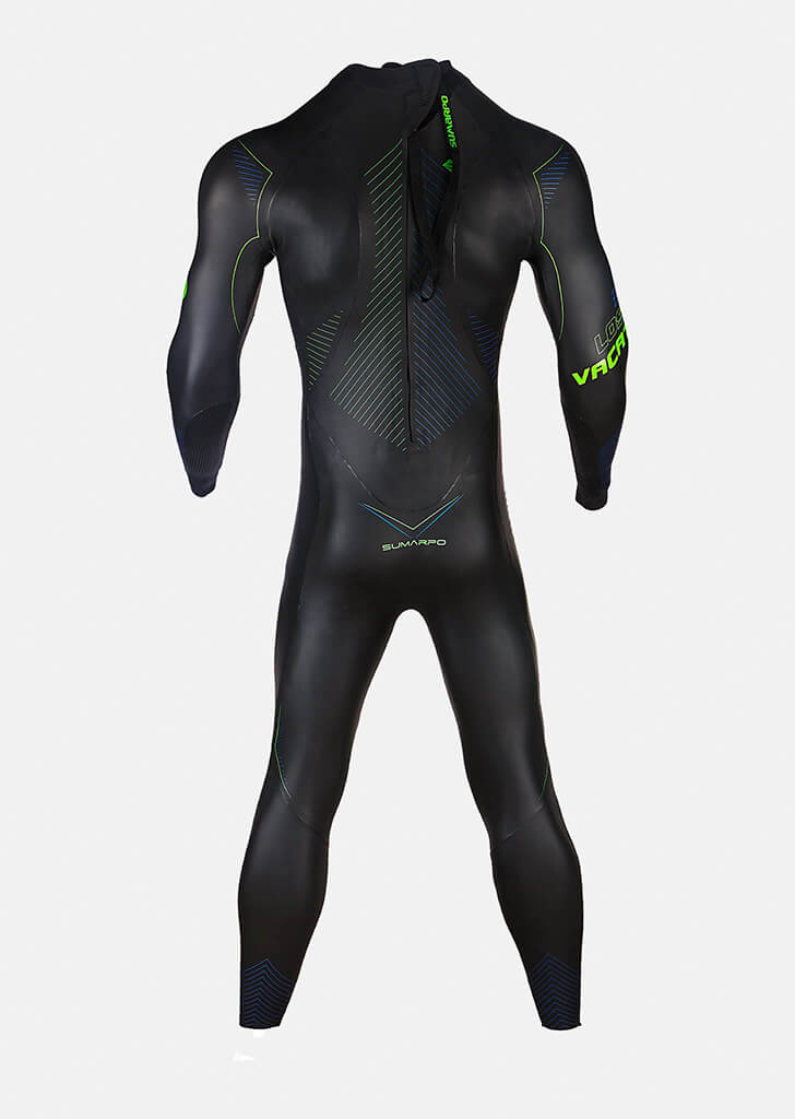 Sumarpo triathlon wetsuit Men N-JOY ，Black/Green,YAMAMOTO 