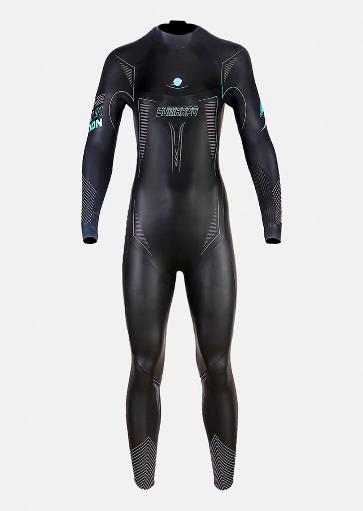 Sumarpo triathlon wetsuit Women N-JOY  Black/Green,YAMAMOTO